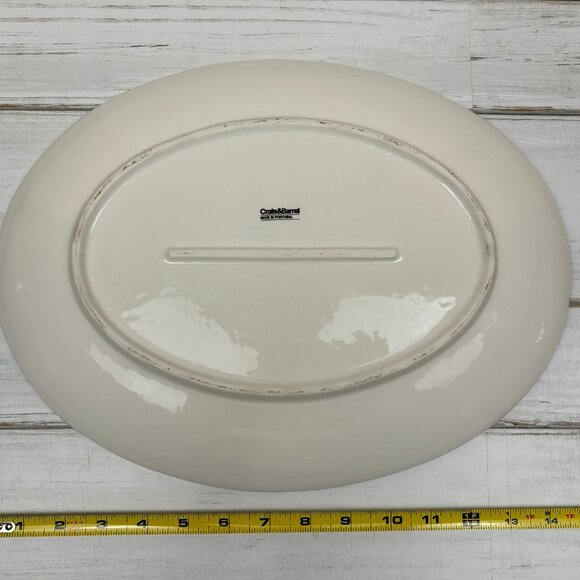 Crate & Barrel Oval Serving Platter - Picture 2 of 2